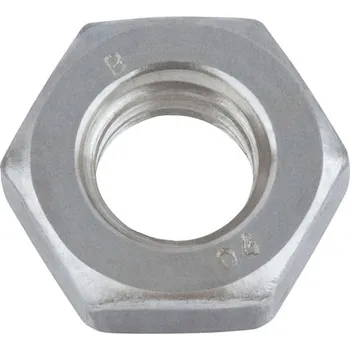 Matice DIN 936 48x3 ZN matice šestihranná, nízká s jemným závitem, zinek