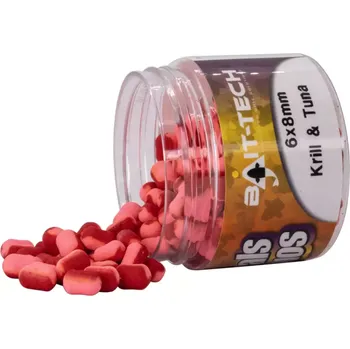 Boilies Bait-Tech Duo Col Criticals Wafters - Krill a Tuna 6x8 mm, 50 ml