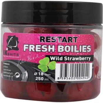 Boilies LK Baits Fresh Boilie Restart Wild Strawberry 14mm 150ml