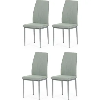 Jídelní židle Sada jídelních židlí DCL-379 GRN2, 4 ks, světle zelená