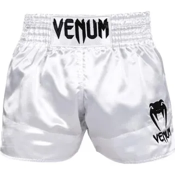 Pánské legíny Venum Classic Muay Thai Shorts - White/Black Velikost: XXL