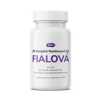 9X korejská fialová bambusová sůl - 120 kapslí