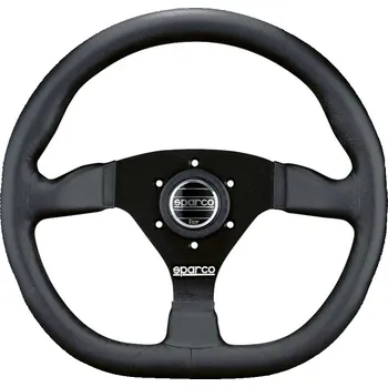Tuning Sparco L360 sportovní volant 330 mm zploštělý, materiál věnce: kůže