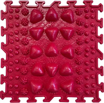 Masážní ortopedické podložky lesní ovoce - červená