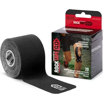 Tejpovací páska Rocktape GO Precut - standard - černá