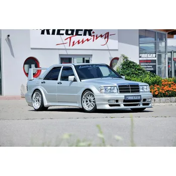 PC tuning Rieger boční díl widebody II pro Mercedes 190 W201 sedan, GFK (laminát), mont. strana pravá, zadní