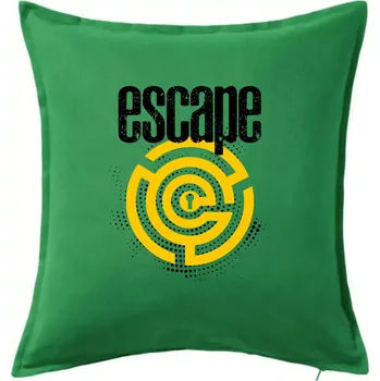 Polštář Escape labyrint - Polštář 50x50 - 50x50 - Pouze potah ( Středně zelená )