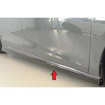 PC tuning Rieger boční práh (XS) mont. strana pravá pro Volkswagen Golf 7 3-dvéř., 02/17-, plast ABS lakovaný do černé lesklé barvy