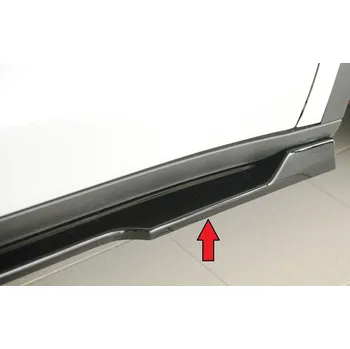 PC tuning Rieger spoiler pod boční práh mont. strana pravá pro Tesla Model Y 003, 03/20-, plast ABS lakovaný do černé lesklé barvy