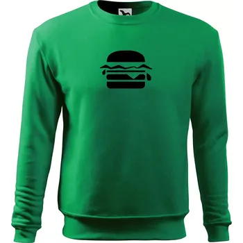 Chlapecké tričko Hamburger ikona - Mikina Essential dětská - 146 cm/10 let ( Středně zelená )