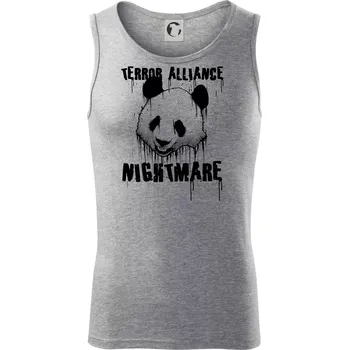 Panda terror - Tílko pánské Core - S ( Tmavě šedý melír )