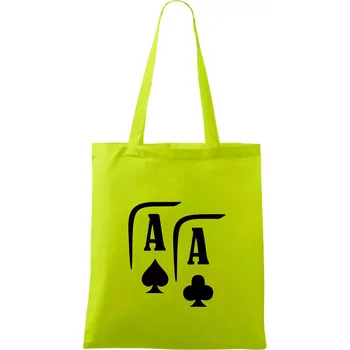 Poker AA - Taška bavlněná - 42 x 38 cm ( Limetková )