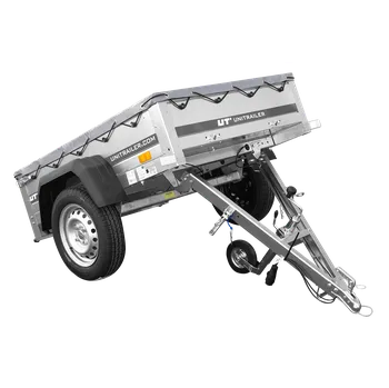 Přívěs Garden Trailer 150 KIPP s rámem H-0 a šedou plachtou