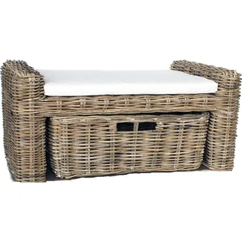 Zahradní sestava Ego dekor Ratanová sedačka s košem vč. polštáře