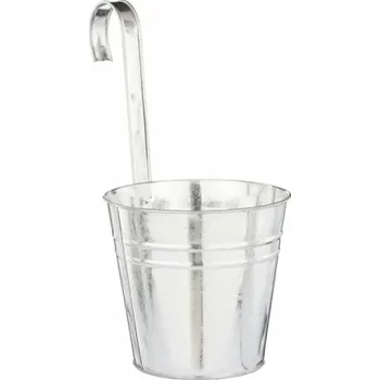 Hrnec Hrnec Mica Joey 1123638, kov, V 16 cm, stříbrný