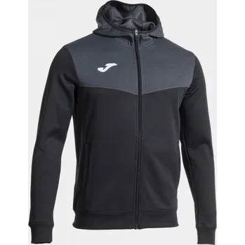 Pánská/Chlapecká sportovní mikina JOMA CHAQUETA CON CAPUCHA CAMPUS STREET NEGRO Velikost: S, Barva: BLACK
