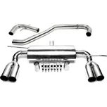 TA Technix sportovní nerezový duplex výfuk - VW Golf V htb (1K, 04-08) kromě 4Motion, 2x 76 mm rovná nerezová koncovka bez pertlu pro obě strany