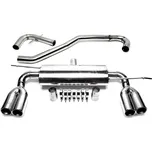 TA Technix sportovní nerezový duplex výfuk - VW Golf V htb (1K, 04-08) kromě 4Motion, 2x 76 mm rovná nerezová koncovka s pertlem pro obě strany