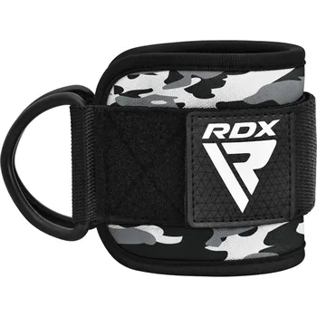 RDX Sports RDX A4 Kotníkové popruhy na posilovací kladku, camo šedé
