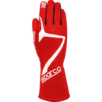 Rukavice Závodní rukavice Sparco Land, homologace FIA a SFI, barva červená