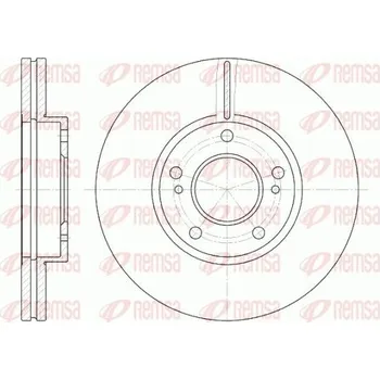 Brzdový kotouč Brzdový kotouč REMSA 6937.10