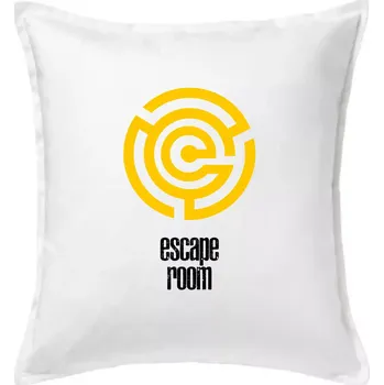 Polštář Escape room labyrint - Polštář 50x50 - 50x50 - Pouze potah ( Bílá )