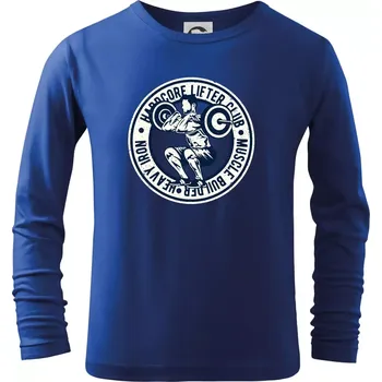 Chlapecké tričko Hardcore Lifter heavy iron - Triko dětské Long Sleeve - 122 cm/6 let ( Královská modrá )