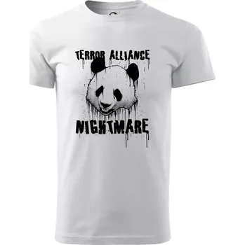 Panda terror - Triko extra velké (5-8XL) - 7XL ( Bílá )