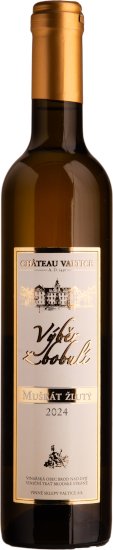 CHÂTEAU VALTICE Muškát žlutý výběr z bobulí 2024 0,5l sladké víno bílé víno