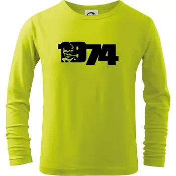 Dětská móda Husákovo dítě - 1974 - Triko dětské Long Sleeve - 134 cm/8 let ( Limetková )
