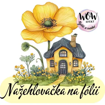 Nažehlovačky na fólii Nažehlovačka na fólii, Květinový domeček 3 , 13,7x13,6 cm /ks