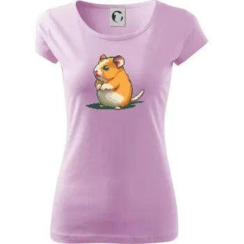 Dámské tričko Křeček pixel - Dámské triko Pure - 2XL ( Orchid )