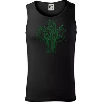 Tištěný spoj strom - Tílko pánské Core - 2XL ( Černá )