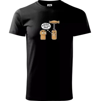 Pánské tričko Zátka - chtěla bych taky lítat - Triko extra velké (5-8XL) - 8XL ( Černá )