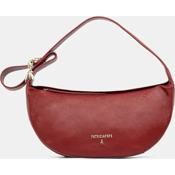 Kabelka Kožená kabelka Patrizia Pepe vínová barva, 8B0274 L164 8B0274.L164 83X, vel. ONE SIZE