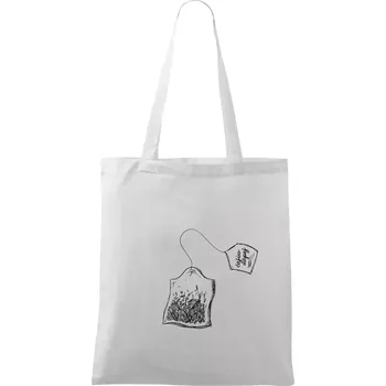 Čaj - čajův nápoj - Taška bavlněná - 42 x 38 cm ( Bílá )