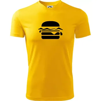 Chlapecké tričko Hamburger ikona - Dětské triko sportovní (dresovina) - 146 cm/10 let ( Žlutá )