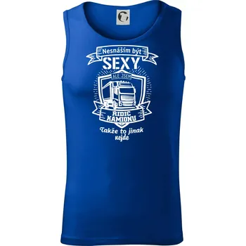 Nesnáším být sexy - Řidič kamionu ERB - Tílko pánské Core - XL ( Královská modrá )