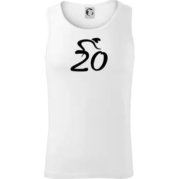 Cyklista slaví dvacítku (20) - Tílko pánské Core - S ( Bílá )