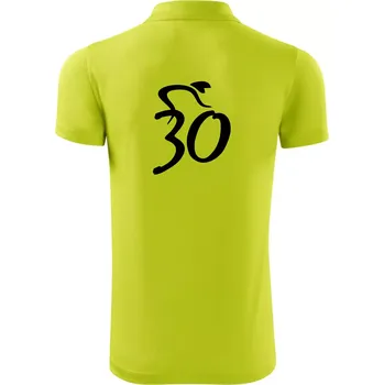 Pánská košile Cyklista slaví třicítku (30) - Polokošile Victory sportovní (dresovina) - L ( Limetková )