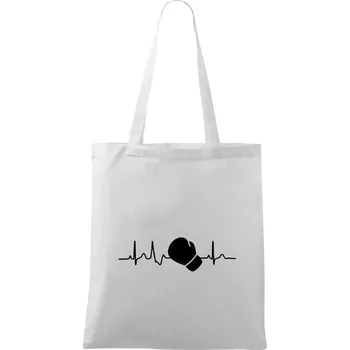 EKG box rukavice - Taška bavlněná - 42 x 38 cm ( Bílá )