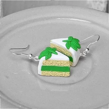 Náušnice CircusMind Sladké náušnice Fimo - veselé konopné dortíky S3018