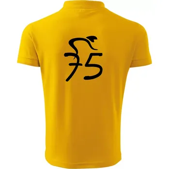 Pánská košile Cyklista slaví pětasedmdesátku (75) - Polokošile pánská Pique Polo 203 - XL ( Žlutá )