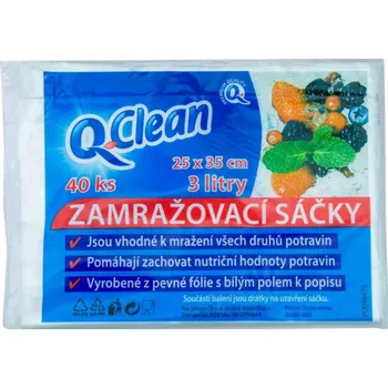 Sáček na potraviny Q Home zamraz sáčky 25x35cm 3l(40ks/sac)
