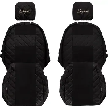 Ochranný autopotah Potahy sedadel (1+1) - Elegance Q, IVECO DAILY VI (01.2015-12.2023) - Sedadlo pro jednoho cestujícího 1+1