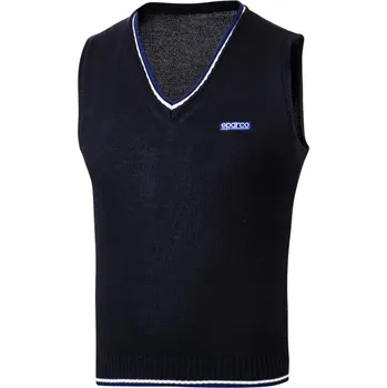 Dámská vesta Sparco pletená bavlněná vesta, barva: černá