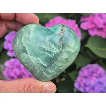 Přírodní kámen Amazonit srdce z Madagaskaru 164g