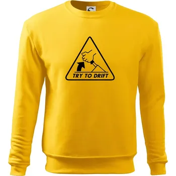 Pánská mikina Try to drift - Mikina Essential pánská - XL ( Žlutá )