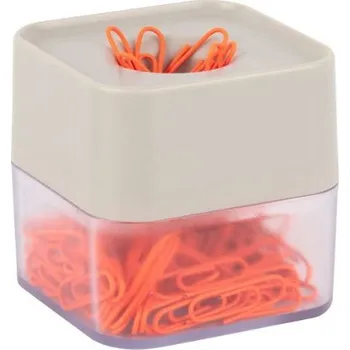 Set školních potřeb Zásobník na kancelářské sponky APLI NEON magnetický - mix barev