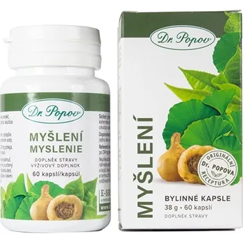 Bylinné kapsle Myšlení, 60 kapslí Dr. Popov